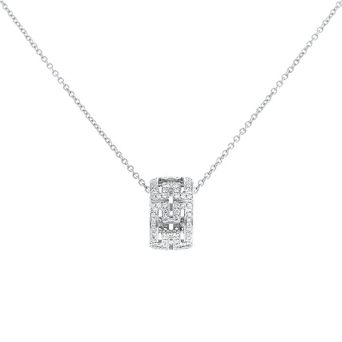[⭐Haelin Jewelry]PARENTESI NECKLACE SILVER DIAMOND
