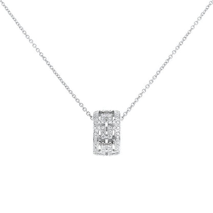 [⭐Haelin Jewelry]PARENTESI NECKLACE SILVER DIAMOND