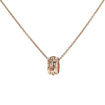 [⭐Haelin Jewelry]PARENTESI NECKLACE PINK GOLD