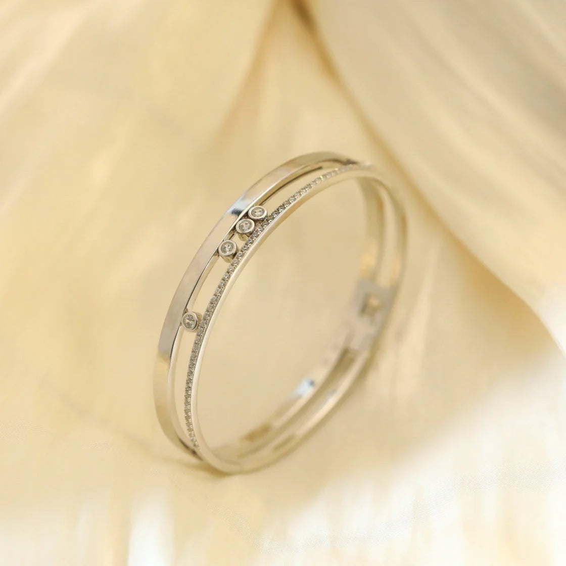[⭐Haelin Jewelry]Move Romane Diamond Bangle Bracelet