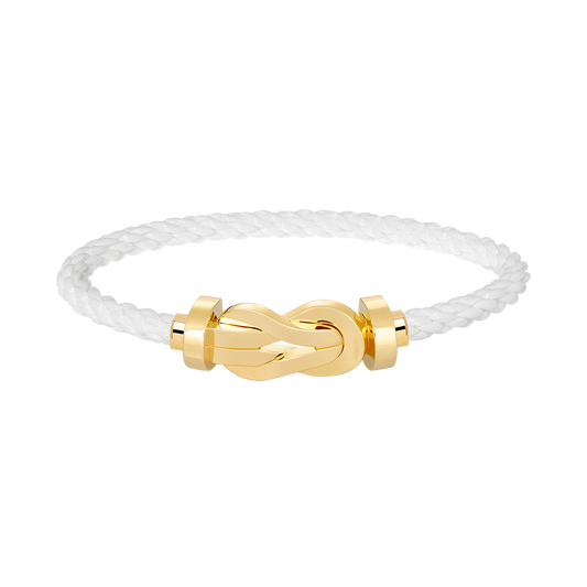 [⭐Haelin Jewelry]CHANCE LARGE 8 FIGURE BUCKLE NO DIAMOND BRACELET GOLD