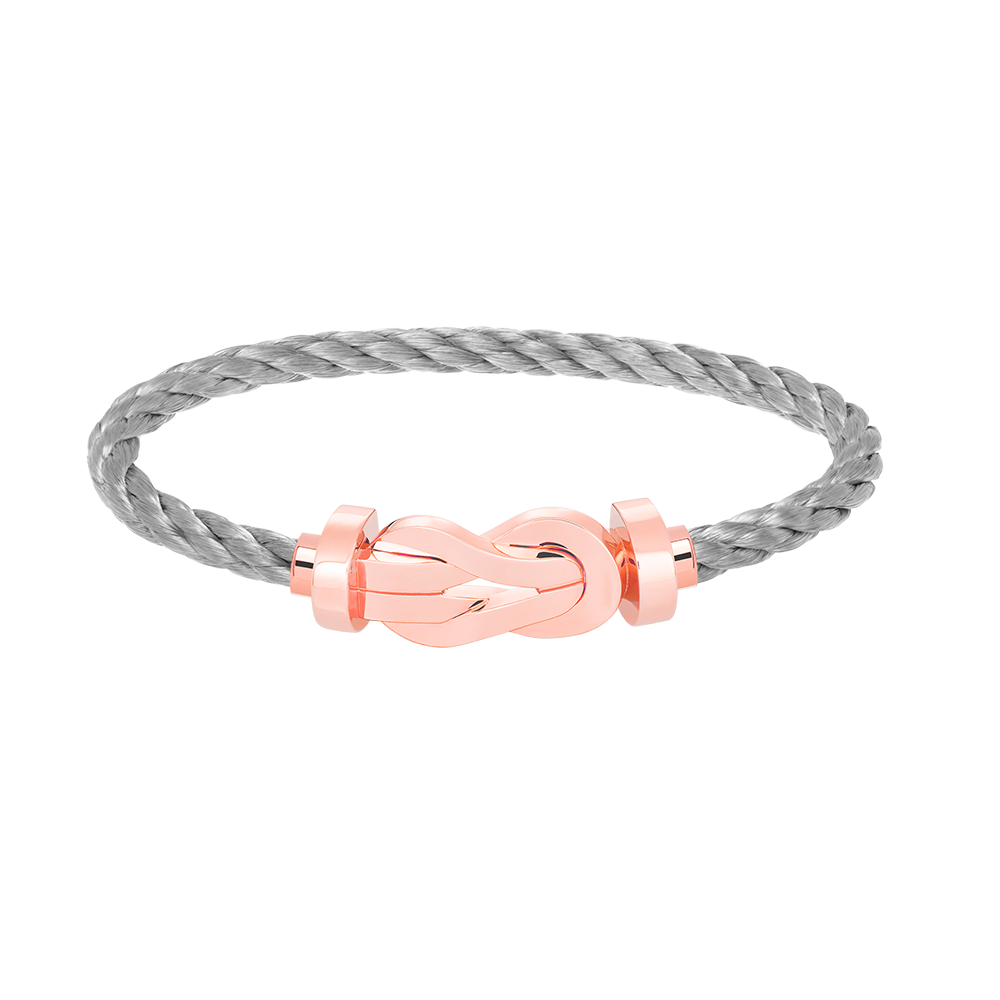 [⭐Haelin Jewelry]CHANCE LARGE 8 FIGURE BUCKLE NO DIAMOND BRACELET ROSE GOLD