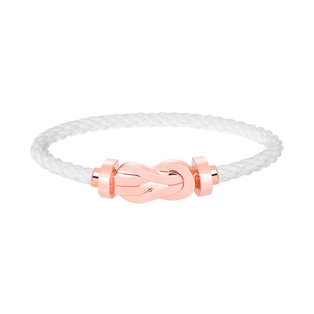 [⭐Haelin Jewelry]CHANCE LARGE 8 FIGURE BUCKLE NO DIAMOND BRACELET ROSE GOLD