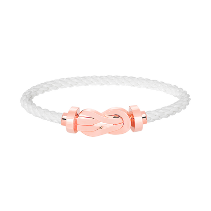 [⭐Haelin Jewelry]CHANCE LARGE 8 FIGURE BUCKLE NO DIAMOND BRACELET ROSE GOLD