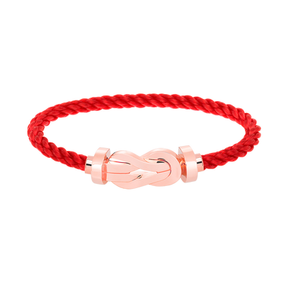 [⭐Haelin Jewelry]CHANCE LARGE 8 FIGURE BUCKLE NO DIAMOND BRACELET ROSE GOLD