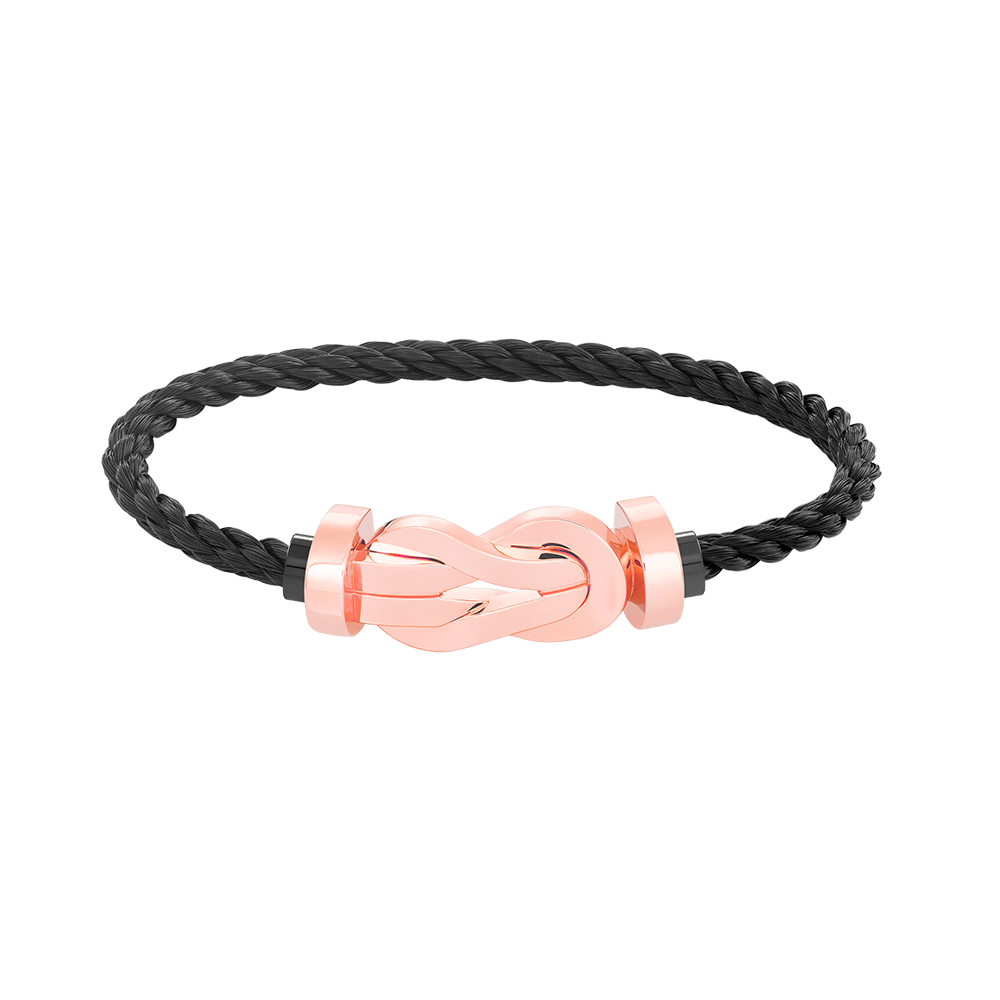 [⭐Haelin Jewelry]CHANCE LARGE 8 FIGURE BUCKLE NO DIAMOND BRACELET ROSE GOLD