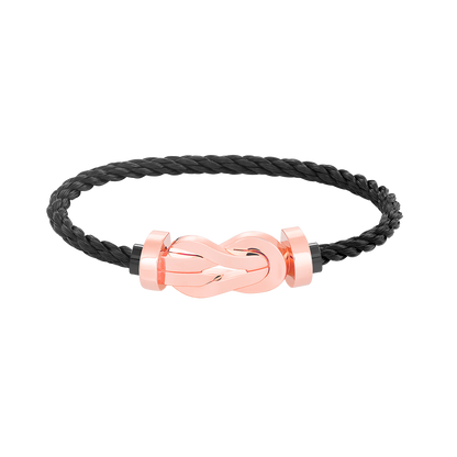 [⭐Haelin Jewelry]CHANCE LARGE 8 FIGURE BUCKLE NO DIAMOND BRACELET ROSE GOLD