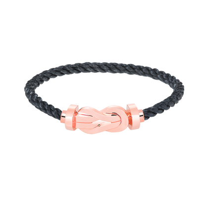 [⭐Haelin Jewelry]CHANCE LARGE 8 FIGURE BUCKLE NO DIAMOND BRACELET ROSE GOLD