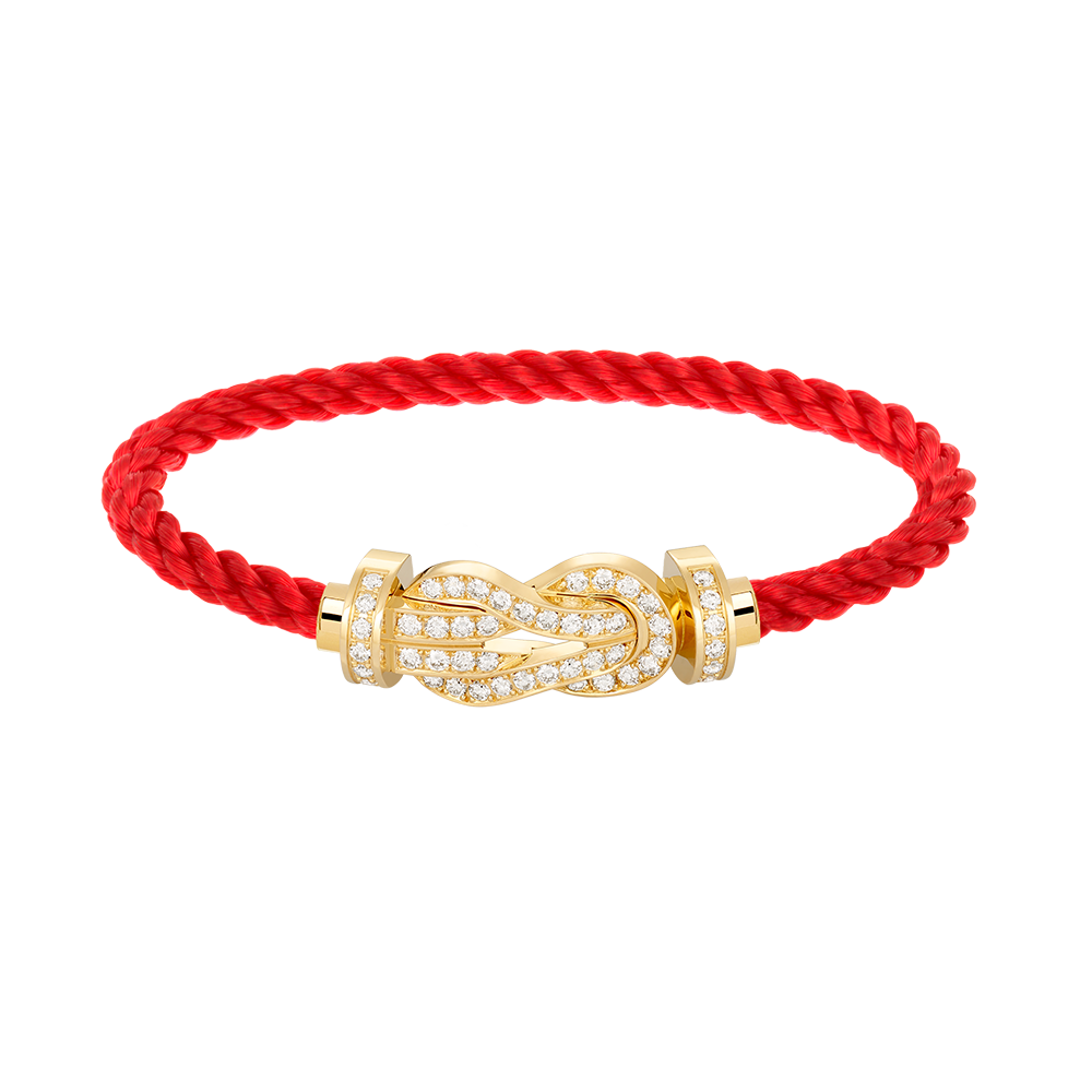 [⭐Haelin Jewelry]CHANCE LARGE 8 FIGURE BUCKLE FULLDIAMOND BRACELET GOLD