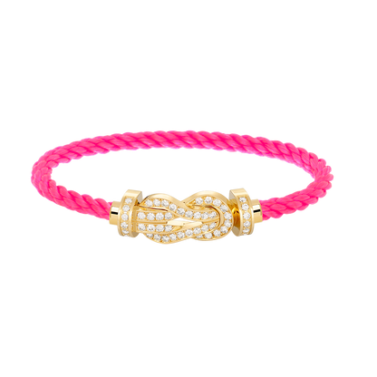 [⭐Haelin Jewelry]CHANCE LARGE 8 FIGURE BUCKLE FULLDIAMOND BRACELET GOLD