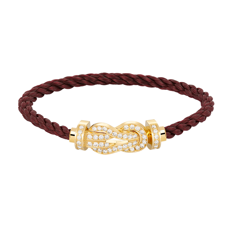 [⭐Haelin Jewelry]CHANCE LARGE 8 FIGURE BUCKLE FULLDIAMOND BRACELET GOLD