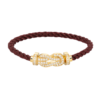 [⭐Haelin Jewelry]CHANCE LARGE 8 FIGURE BUCKLE FULLDIAMOND BRACELET GOLD