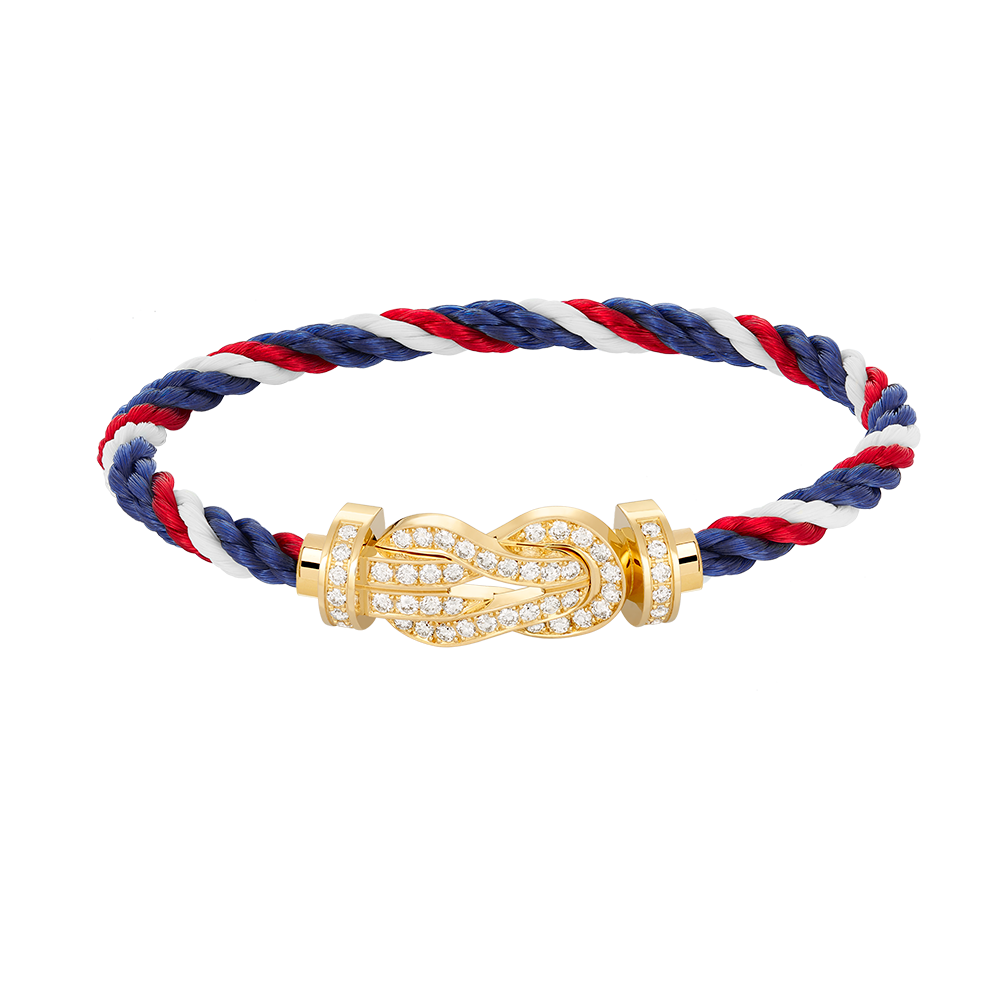 [⭐Haelin Jewelry]CHANCE LARGE 8 FIGURE BUCKLE FULLDIAMOND BRACELET GOLD