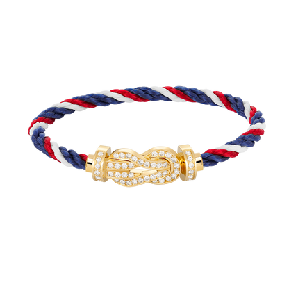 [⭐Haelin Jewelry]CHANCE LARGE 8 FIGURE BUCKLE FULLDIAMOND BRACELET GOLD