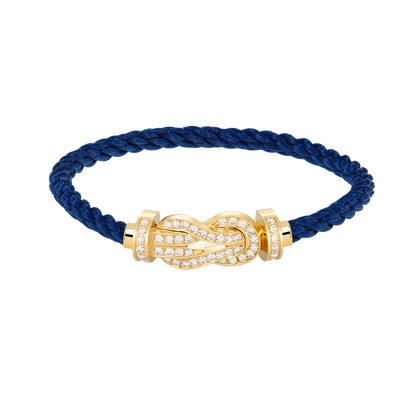 [⭐Haelin Jewelry]CHANCE LARGE 8 FIGURE BUCKLE FULLDIAMOND BRACELET GOLD