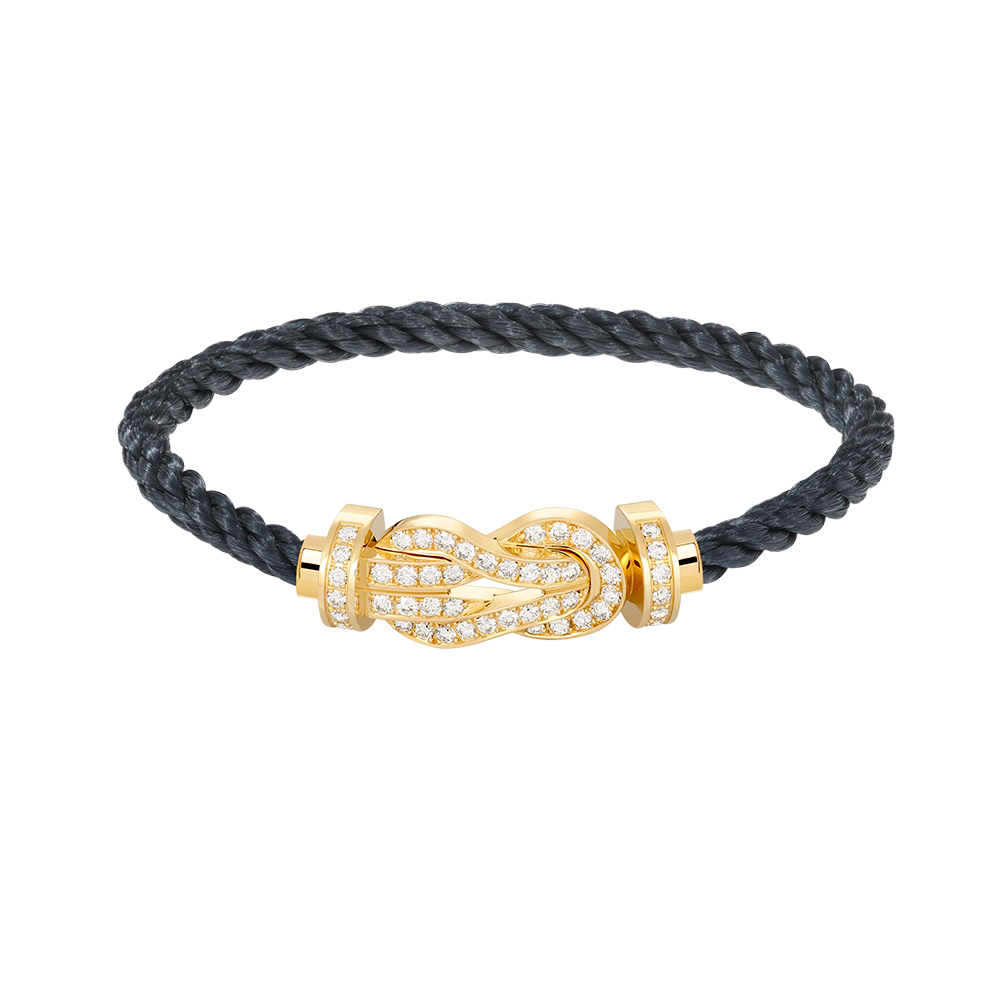 [⭐Haelin Jewelry]CHANCE LARGE 8 FIGURE BUCKLE FULLDIAMOND BRACELET GOLD