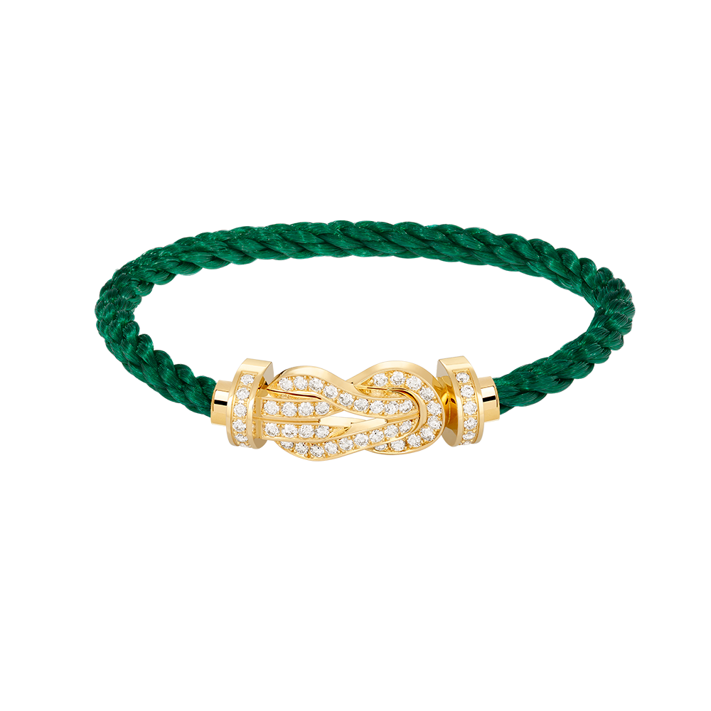 [⭐Haelin Jewelry]CHANCE LARGE 8 FIGURE BUCKLE FULLDIAMOND BRACELET GOLD