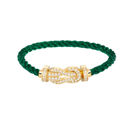[⭐Haelin Jewelry]CHANCE LARGE 8 FIGURE BUCKLE FULLDIAMOND BRACELET GOLD