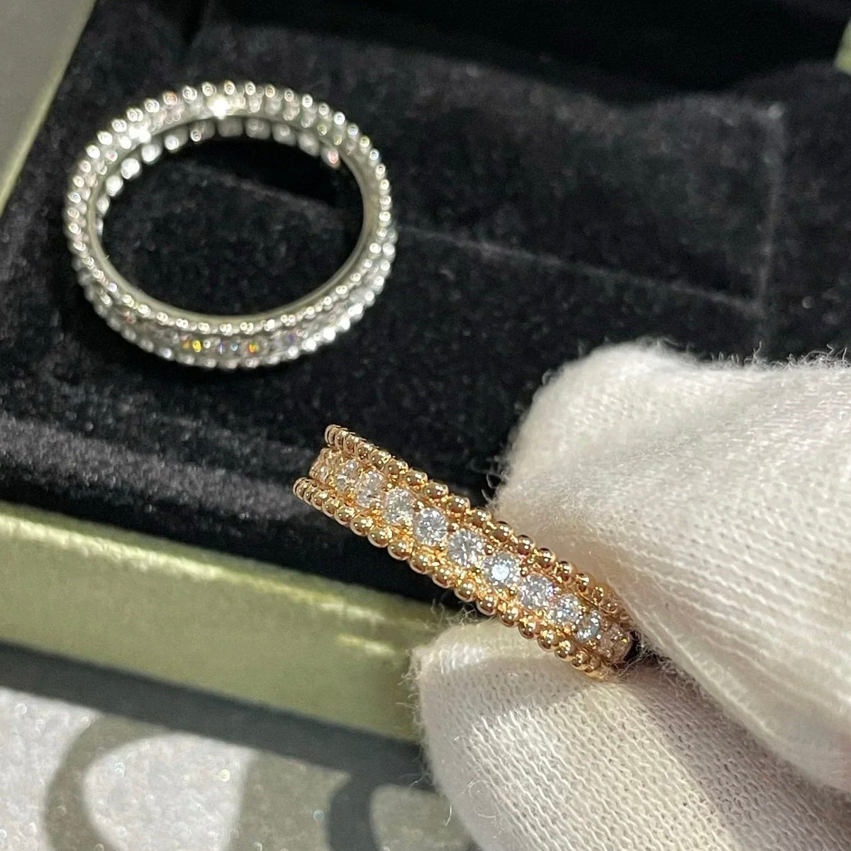 [⭐Haelin Jewelry]PERLEE DIAMOND ROSE GOLD RING