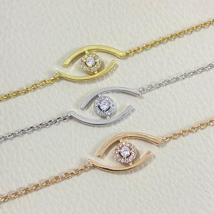 [⭐Haelin Jewelry]Demo Eye Pave-Set Diamond Bracelet