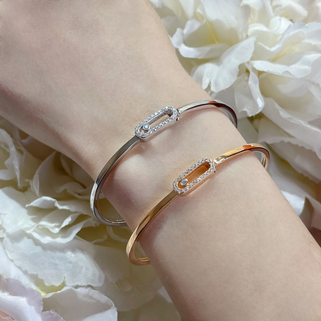 [⭐Haelin Jewelry]Move Uno pavé flex bangle medium