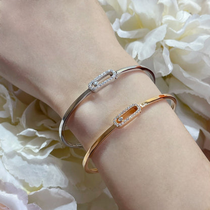 [⭐Haelin Jewelry]Move Uno pavé flex bangle medium