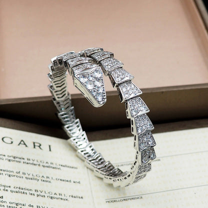 [⭐Haelin Jewelry]SERPENTI BRACELET 8MM SILVEE DIAMOND