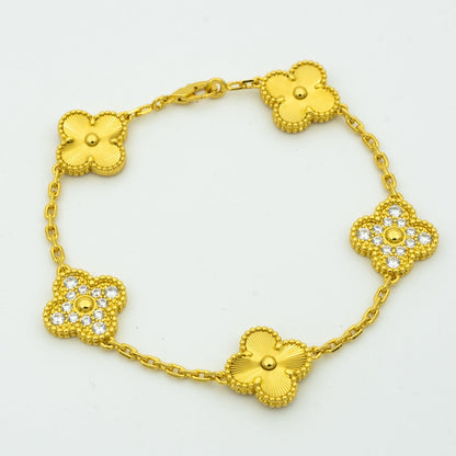 [⭐Haelin Jewelry] CLOVER 5 MOTIF LASER BRACELET COLLECTION