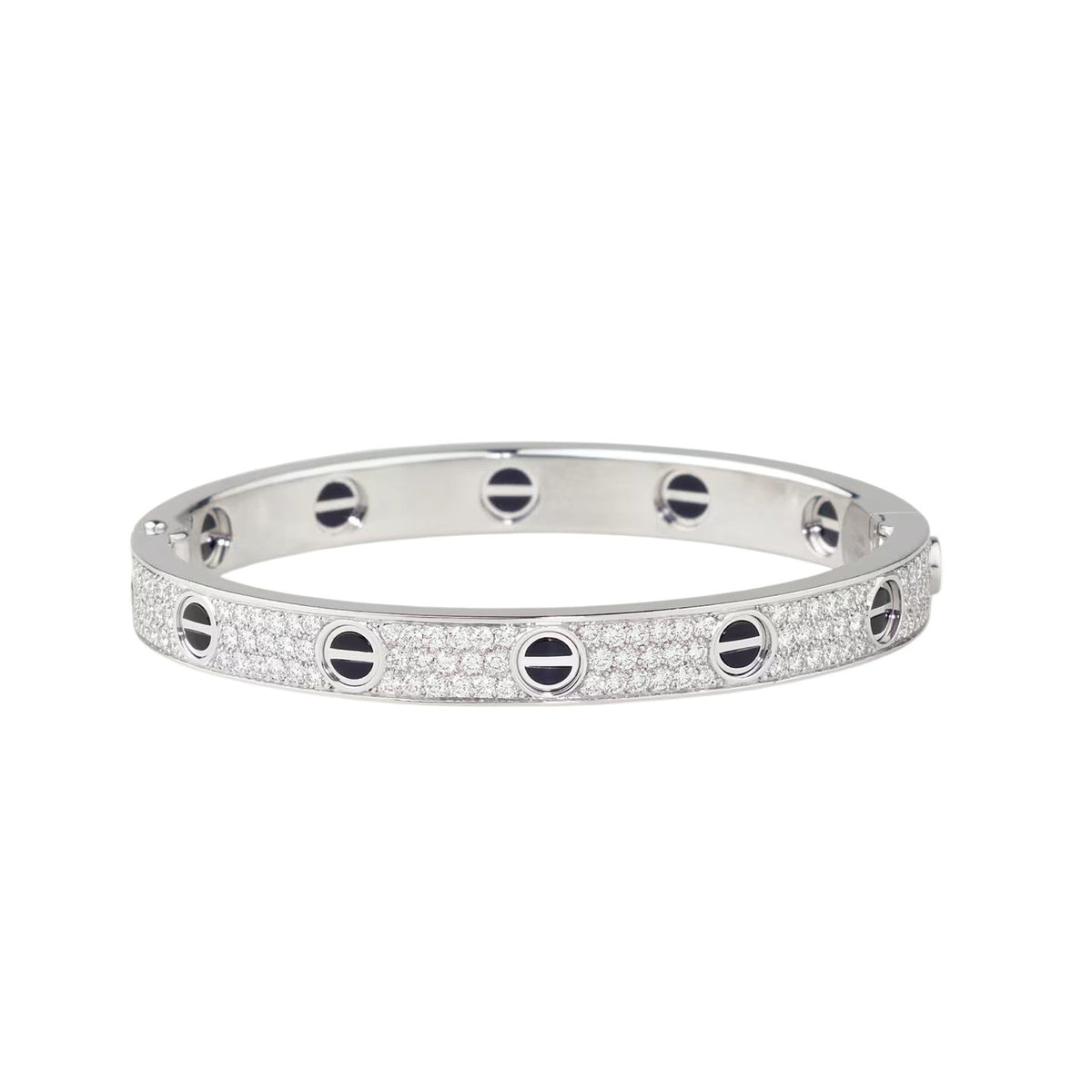 [⭐Haelin Jewelry]LOVE BRACELET 6.1MM DIAMOND-PAVED CERAMIC