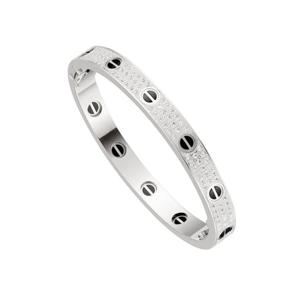 [⭐Haelin Jewelry]LOVE BRACELET 6.1MM DIAMOND-PAVED CERAMIC