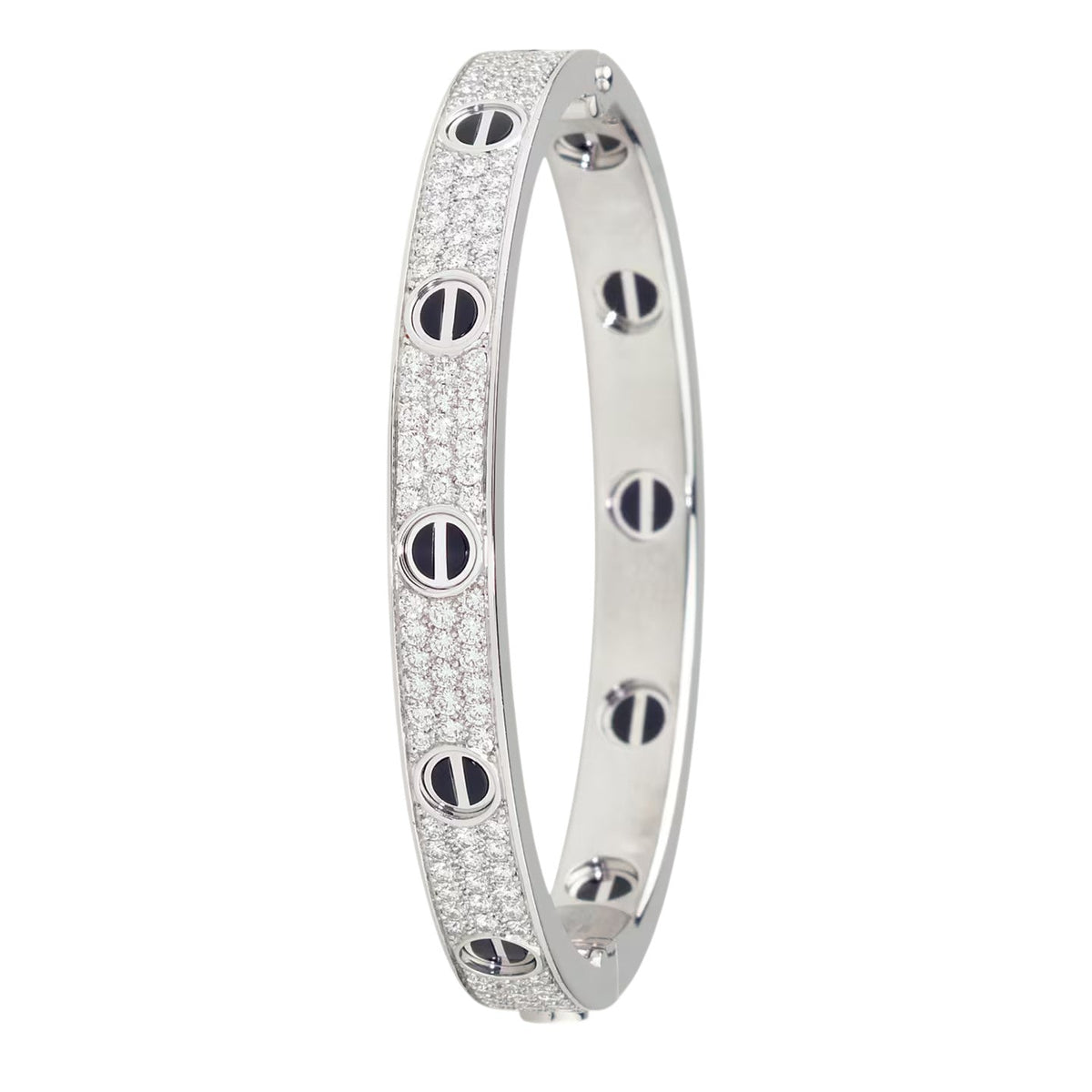 [⭐Haelin Jewelry]LOVE BRACELET 6.1MM DIAMOND-PAVED CERAMIC
