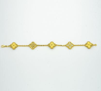 [⭐Haelin Jewelry] CLOVER 5 MOTIF LASER BRACELET COLLECTION