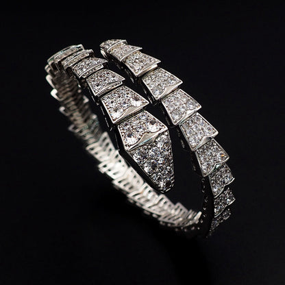[⭐Haelin Jewelry]SERPENTI BRACELET 8MM SILVEE DIAMOND