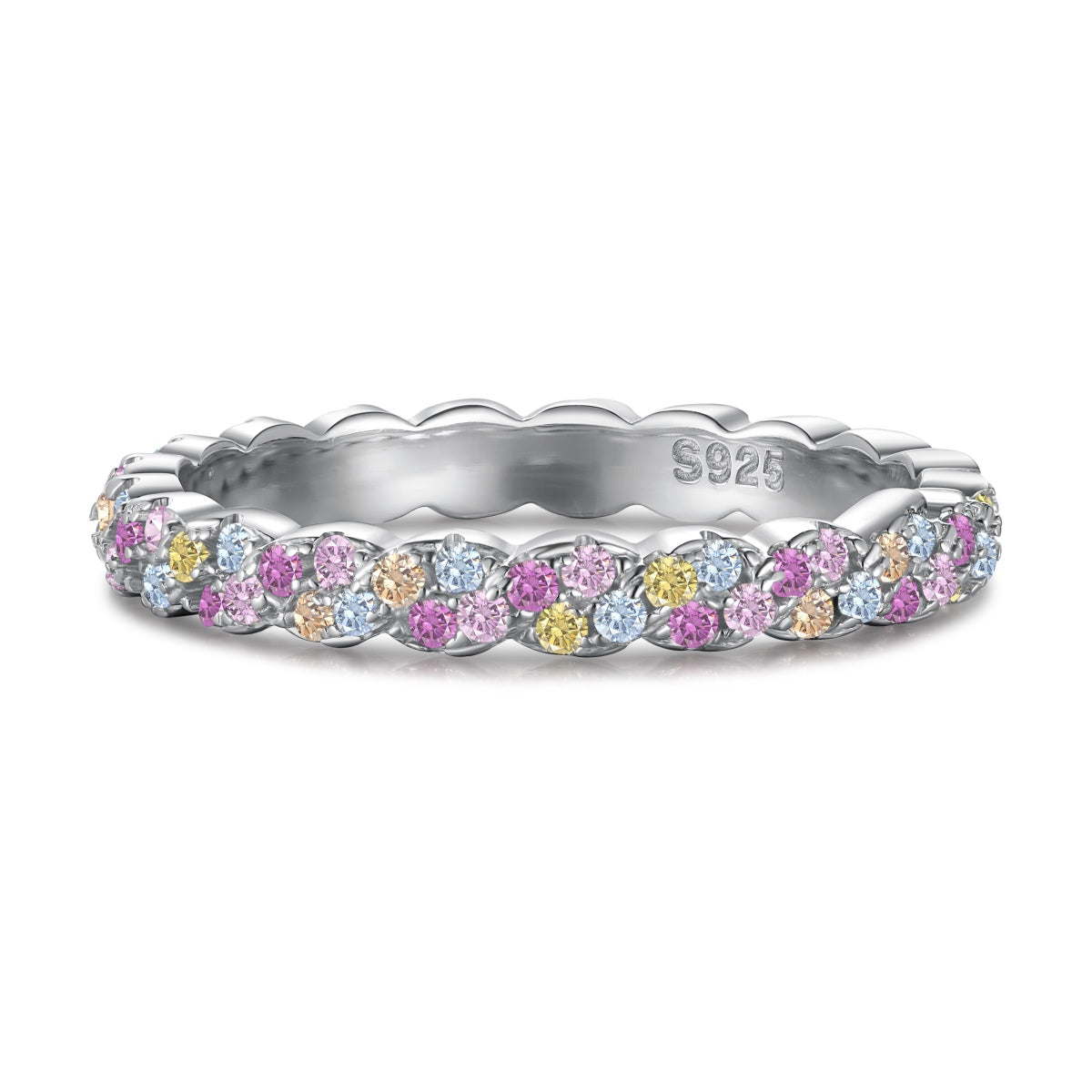 [Haelin Jewelry]Dainty Ebullient Round Cut Daily Ring
