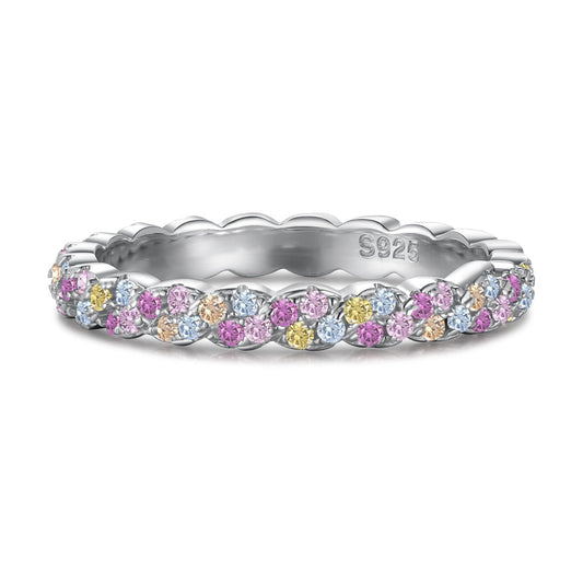 [Haelin Jewelry]Dainty Ebullient Round Cut Daily Ring