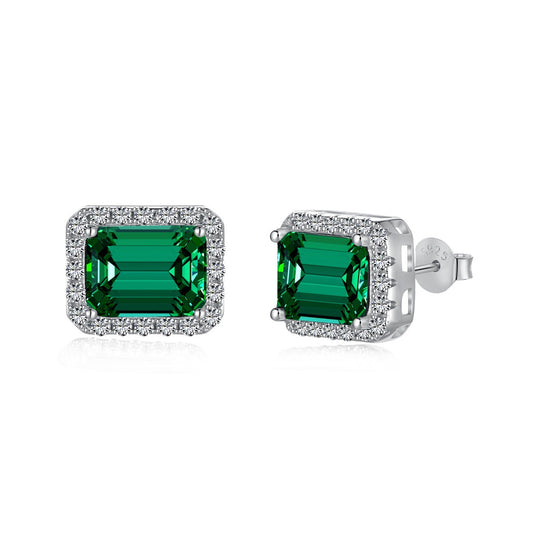[Haelin Jewelry]Luxurious Dainty Emerald Cut Banquet Earrings