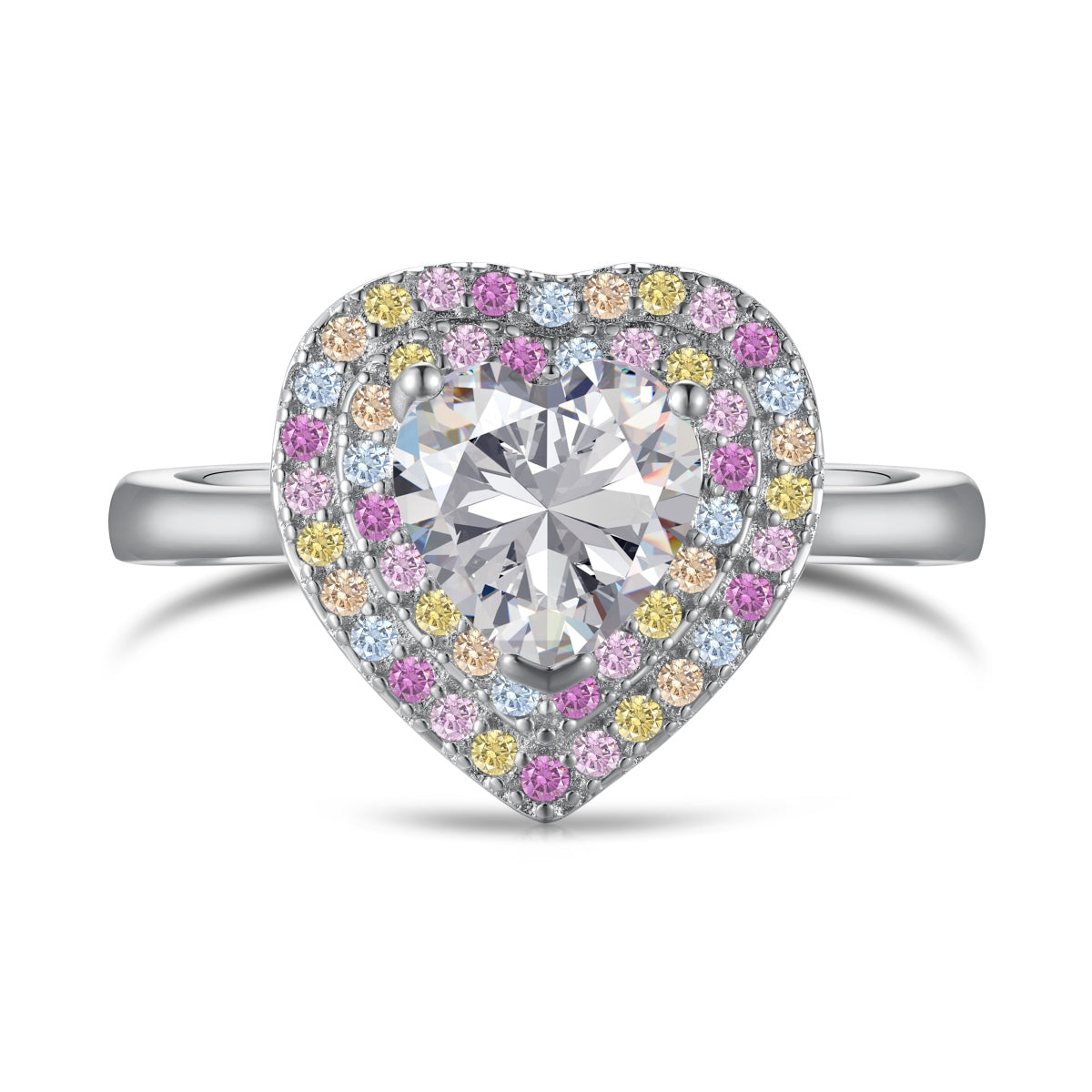 [Haelin Jewelry]Delicate Ebullient Heart Shape Wedding Ring