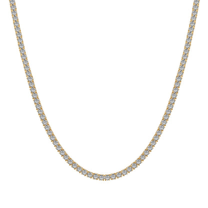 [Haelin Jewelry]Delicate Round Shape Tennis Necklace