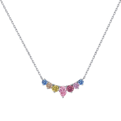 [Haelin Jewelry]Dainty Colorful Heart Necklace