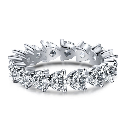 [Haelin Jewelry]0.25 Carat Radiant Romance Heart Cut Lover Ring