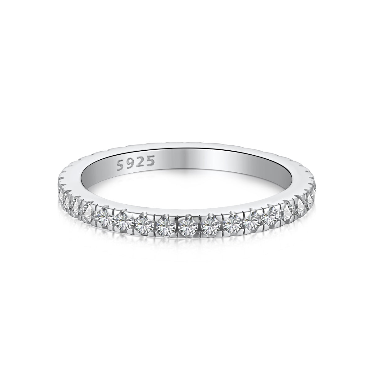 [Haelin Jewelry]Delicate Sparkling Round Cut Daily Ring