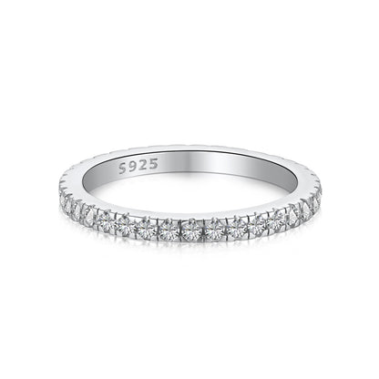 [Haelin Jewelry]Delicate Sparkling Round Cut Daily Ring