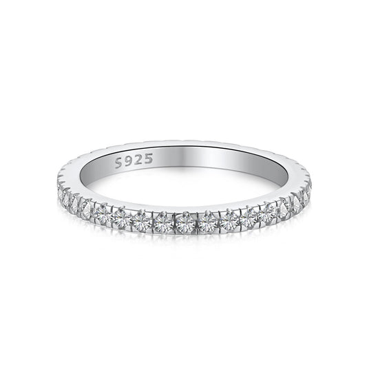 [Haelin Jewelry]Delicate Sparkling Round Cut Daily Ring