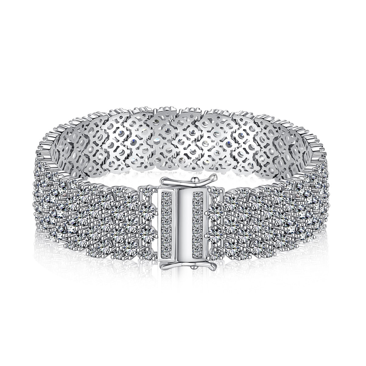[Haelin Jewelry]Ornate Elegant Round Cut Party Bracelet