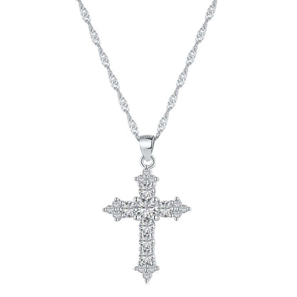 [Haelin Jewelry]Delicate Cross Shape Necklace