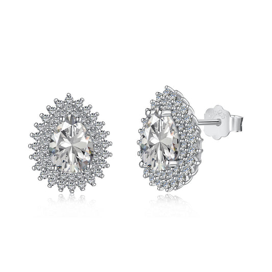 [Haelin Jewelry]Delicate Gorgeous Pear Cut Daily Earrings