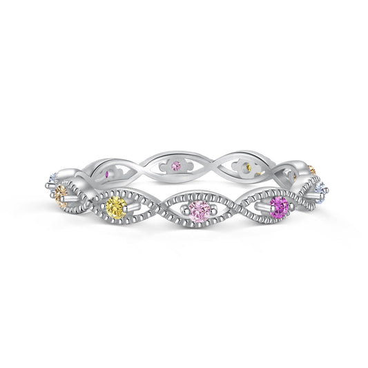 [Haelin Jewelry]Elegant Energetic Round Cut Daily Ring