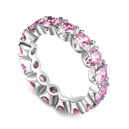 [Haelin Jewelry]Eternity Round Cut Tennis Ring