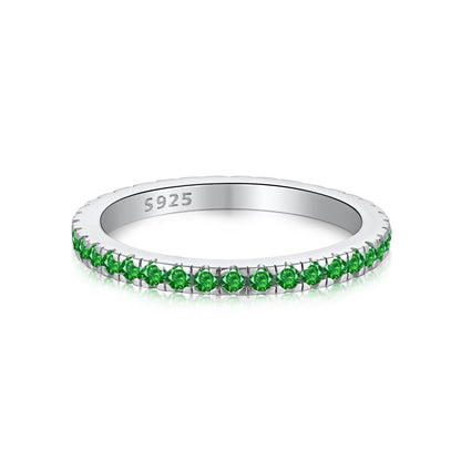 [Haelin Jewelry]Delicate Sparkling Round Cut Daily Ring