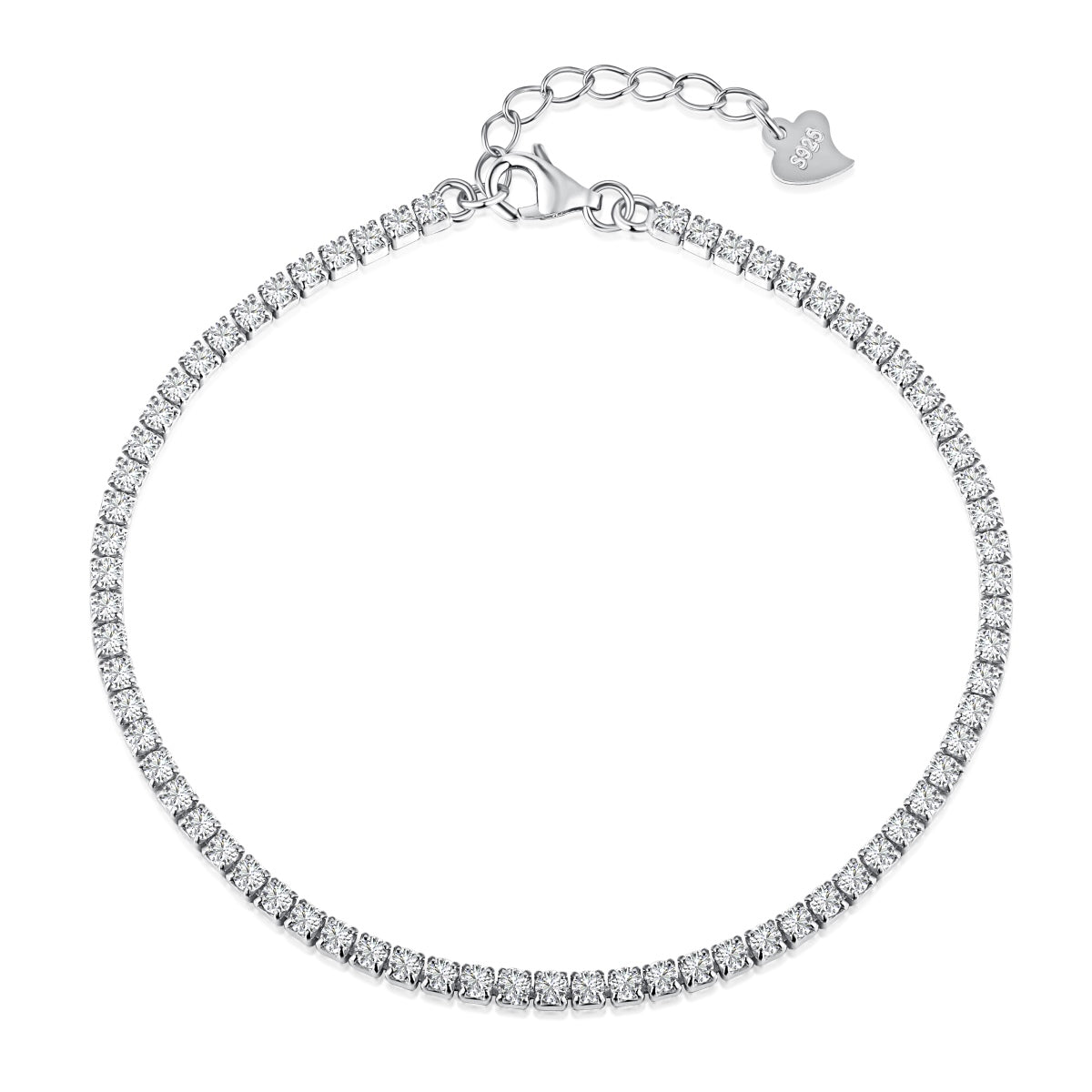 [Haelin Jewelry]Radiant Shinning Princess Cut Tennis Bracelet